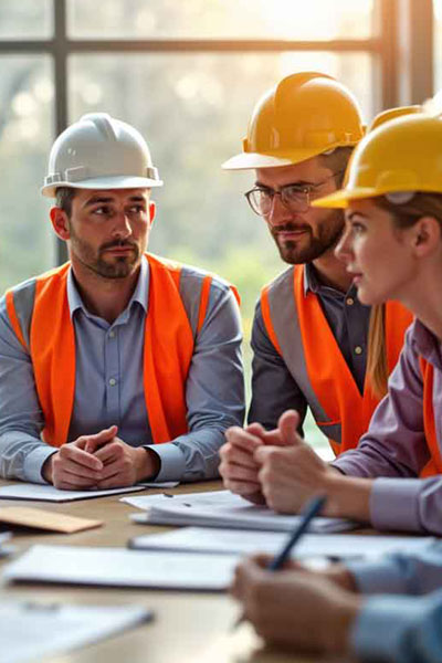 Stressed manager avoiding conflict